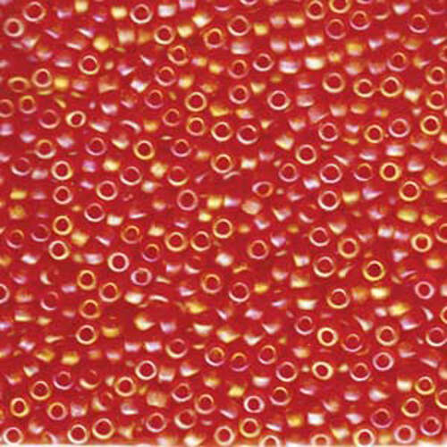Miyuki 8/0 Rocaille Bead - 8-9138FR - Matte Transparent Orange AB