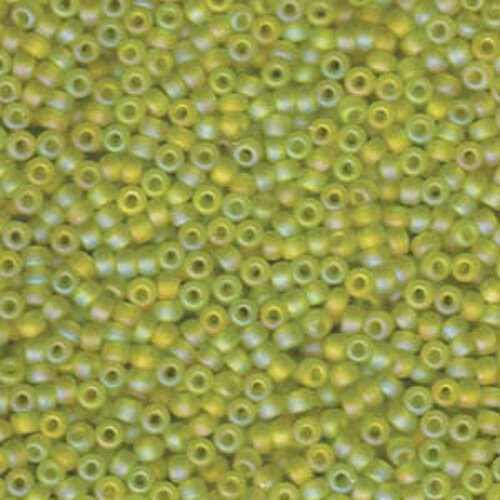 Miyuki 8/0 Rocaille Bead - 8-9143FR - Matte Transparent Chartreuse AB