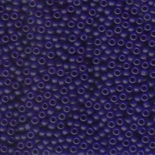 Miyuki 8/0 Rocaille Bead - 8-9151F - Matte Transparent Cobalt