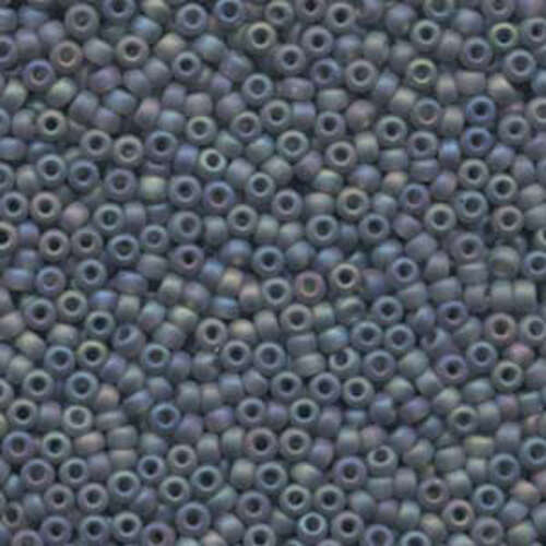Miyuki 8/0 Rocaille Bead - 8-9152FR - Matte Transparent Grey AB