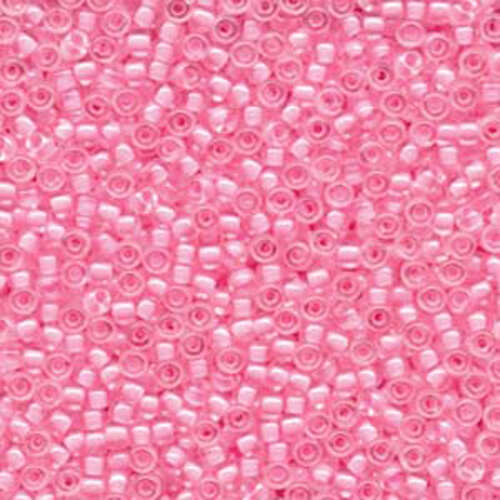 Miyuki 8/0 Rocaille Bead - 8-9207 - Pink Lined Crystal
