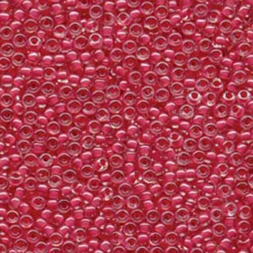 Miyuki 8/0 Rocaille Bead - 8-9208 - Carnation Pink Lined Crystal