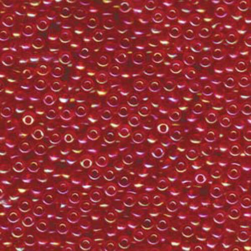 Miyuki 8/0 Rocaille Bead - 8-9254D - Transparent Dark Red AB