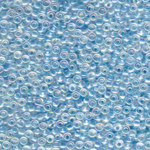 Miyuki 8/0 Rocaille Bead - 8-9269 - Glacier Blue Lined Crystal AB