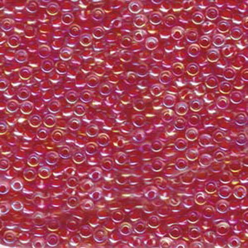Miyuki 8/0 Rocaille Bead - 8-9276 - Dark Coral Lined Crystal AB