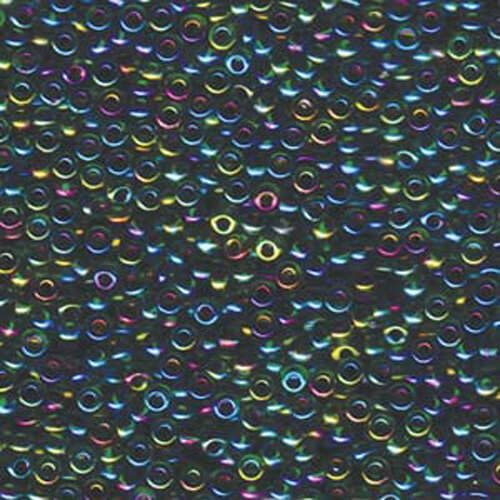 Miyuki 8/0 Rocaille Bead - 8-9344 - Green Lined Fuchsia AB
