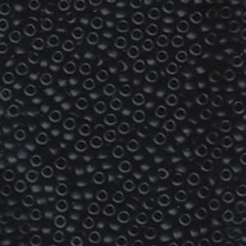 Miyuki 8/0 Rocaille Bead - 8-9401F - Matte Opaque Black