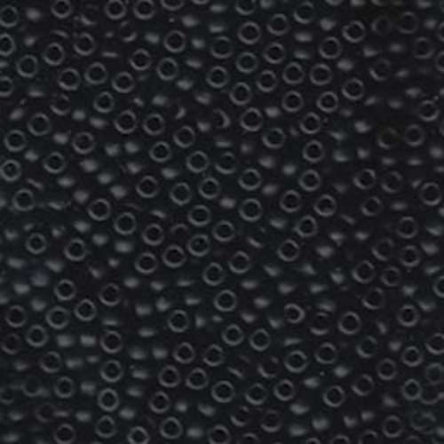 Miyuki 8/0 Rocaille Bead - 8-9401F - Matte Opaque Black