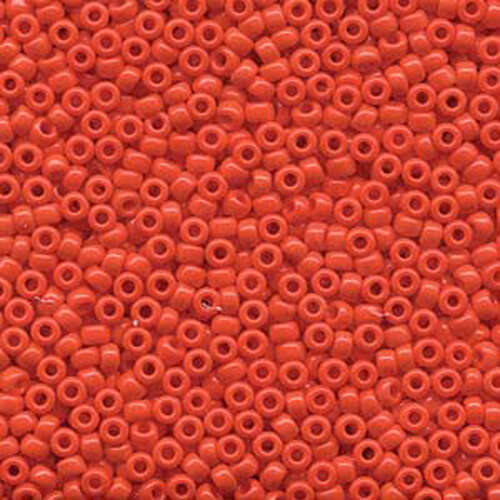 Miyuki 8/0 Rocaille Bead - 8-9407 - Matte Opaque Vermillion Red