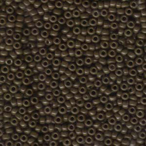Miyuki 8/0 Rocaille Bead - 8-9409 - Opaque Chocolate Brown