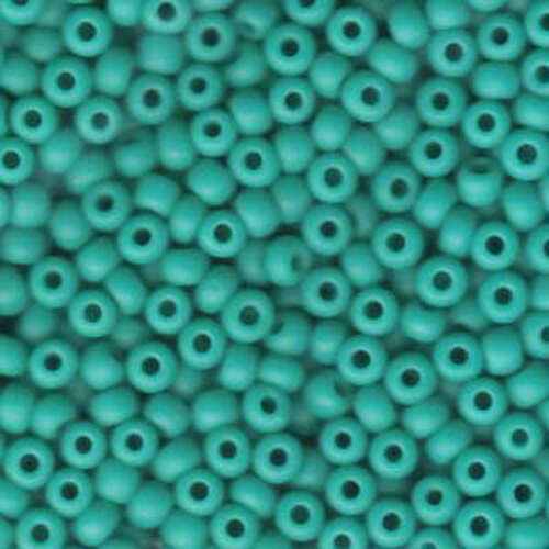 Miyuki 8/0 Rocaille Bead - 8-9412F - Matte Opaque Turquoise Green