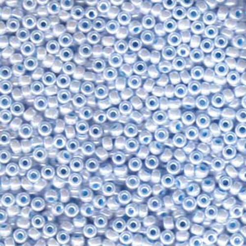 Miyuki 8/0 Rocaille Bead - 8-9430 - Aqua Lined White Pearl