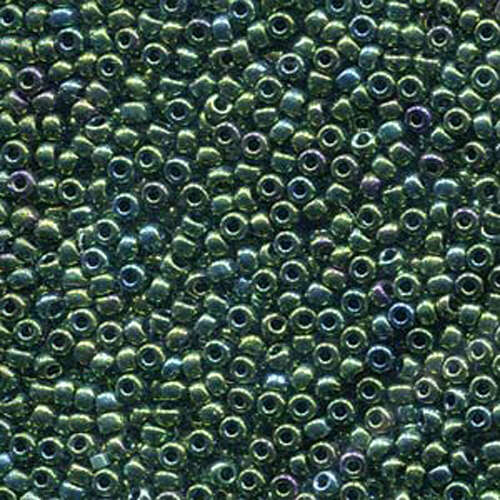 Miyuki 8/0 Rocaille Bead - 8-9468 - Metallic Green Iris