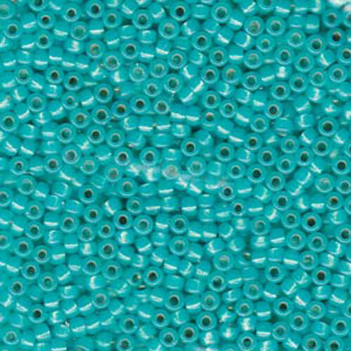 Miyuki 8/0 Rocaille Bead - 8-9572 - Dyed Seafoam Silver Lined Alabaster