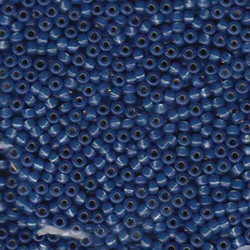 Miyuki 8/0 Rocaille Bead - 8-9648 - Dyed Dark Sky Blue Silver Lined Alabaster