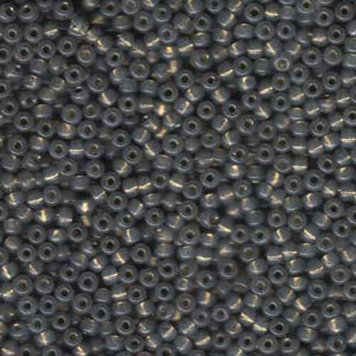 Miyuki 8/0 Rocaille Bead - 8-9650 - Dyed Grey Silver Lined Alabaster