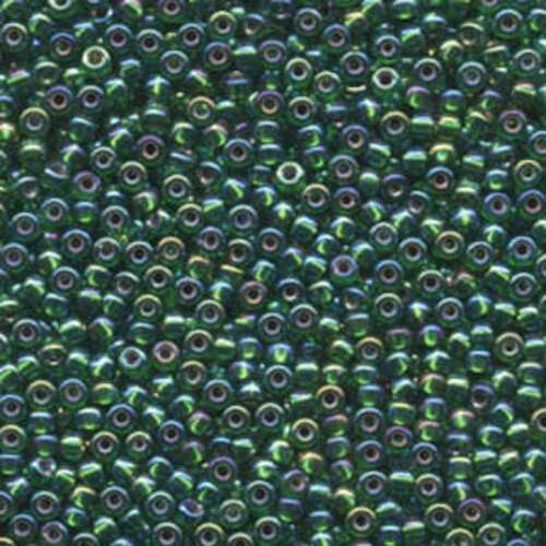 Miyuki 8/0 Rocaille Bead - 8-91016 - Silver Lined Green AB