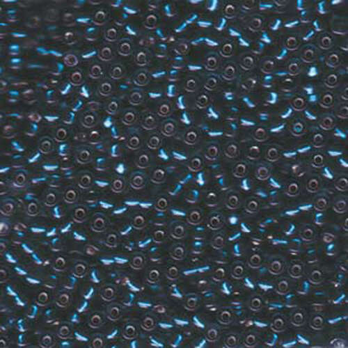 Miyuki 8/0 Rocaille Bead - 8-91425 - Silver Lined Blue Zircon