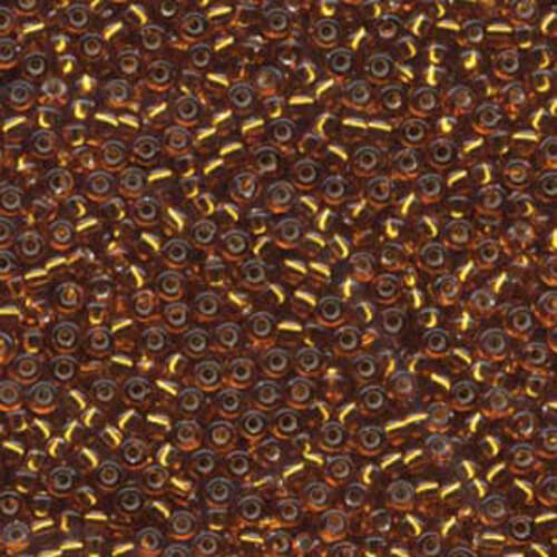 Miyuki 8/0 Rocaille Bead - 8-92422 - Silver Lined Transparent Topaz