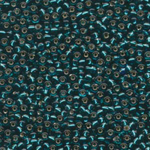 Miyuki 8/0 Rocaille Bead - 8-92425 - Silver Lined Transparent Teal
