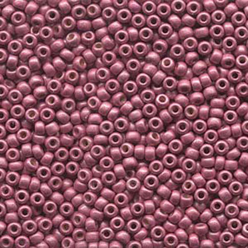 Miyuki 8/0 Rocaille Bead - 8-94210F - Matte Duracoat Galvanized Hot Pink
