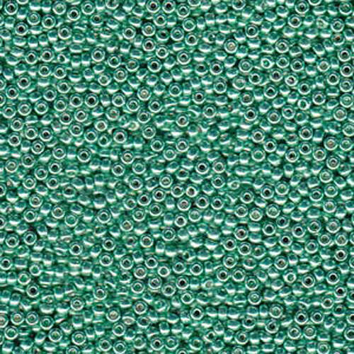 Miyuki 8/0 Rocaille Bead - 8-94214 - Duracoat Galvanized Dark Mint Green
