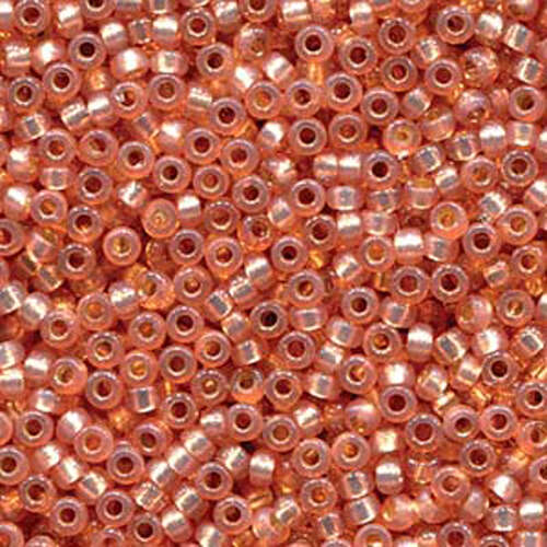 Miyuki 8/0 Rocaille Bead - 8-94233 - Duracoat Silver Lined Dyed Rose Gold