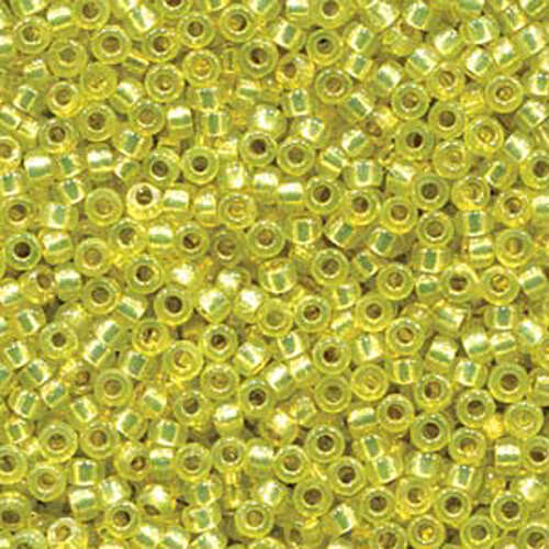 Miyuki 8/0 Rocaille Bead - 8-94236 - Duracoat Silver Lined Dyed Yellow