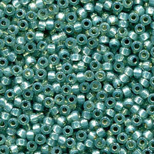 Miyuki 8/0 Rocaille Bead - 8-94241 - Duracoat Silver Lined Dyed Dark Mint