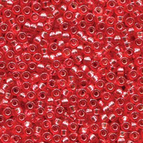 Miyuki 8/0 Rocaille Bead - 8-94263 - Duracoat Silver Lined Dyed Melon