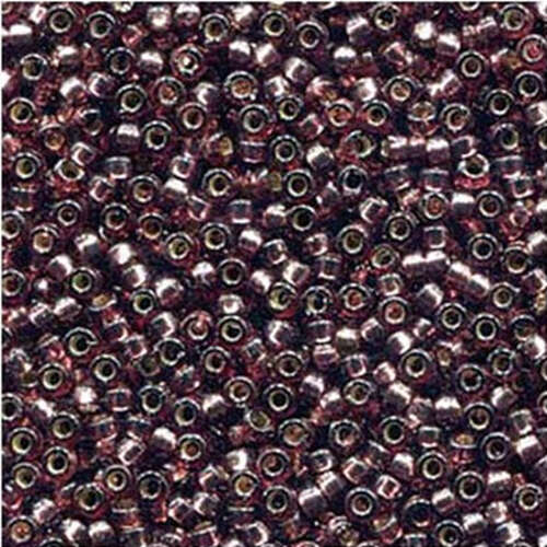Miyuki 8/0 Rocaille Bead - 8-94280 - Duracoat Silver Lined Dyed Plum