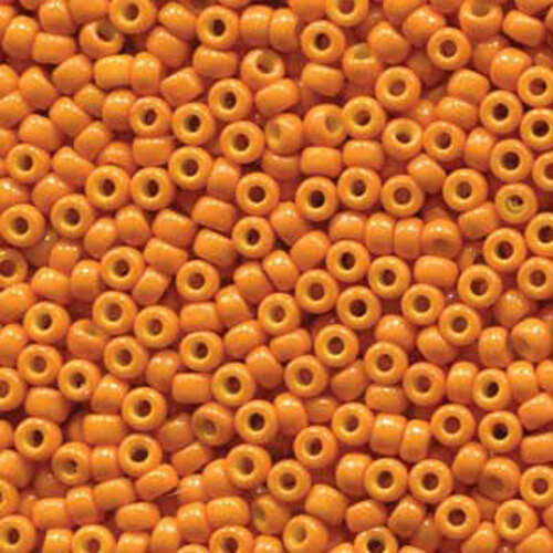 Miyuki 8/0 Rocaille Bead - 8-94454 - Duracoat Opaque Dyed Orange
