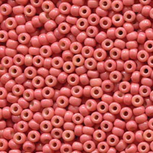 Miyuki 8/0 Rocaille Bead - 8-94464 - Duracoat Opaque Dyed Rose