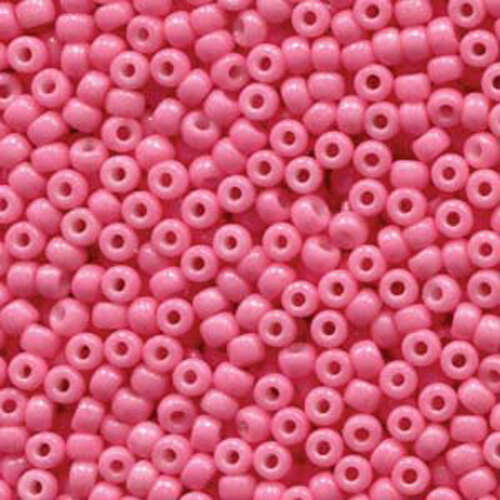 Miyuki 8/0 Rocaille Bead - 8-94467 - Duracoat Opaque Dyed Party Pink