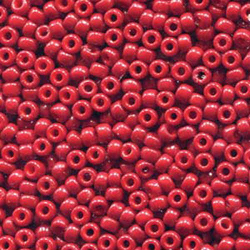 Miyuki 8/0 Rocaille Bead - 8-94469 - Duracoat Opaque Dyed Red