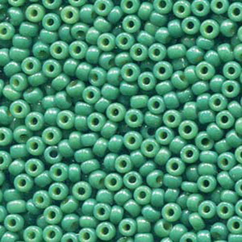 Miyuki 8/0 Rocaille Bead - 8-94477 - Duracoat Opaque Dyed Deep Green