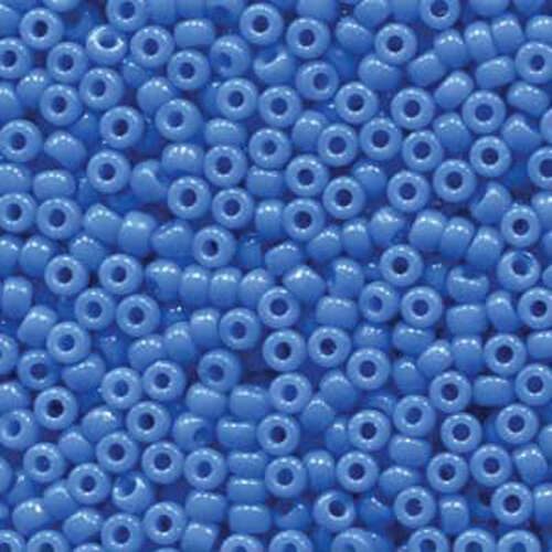Miyuki 8/0 Rocaille Bead - 8-94484 - Duracoat Opaque Dyed Bright Blue