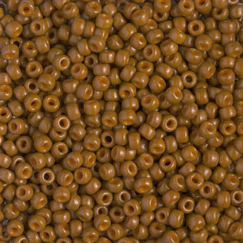 Miyuki 8/0 Rocaille Bead - 8-94492 - Duracoat Opaque Dyed Topaz