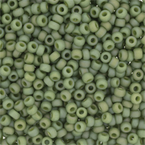 Miyuki 8/0 Rocaille Bead - 8-94698 - Frost Opaque Glaze Rainbow Kiwi
