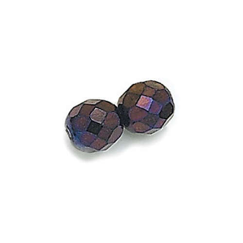 5mm Purple Iris Fire Polished Round Beads - 600 Piece Bag - 23980/21495