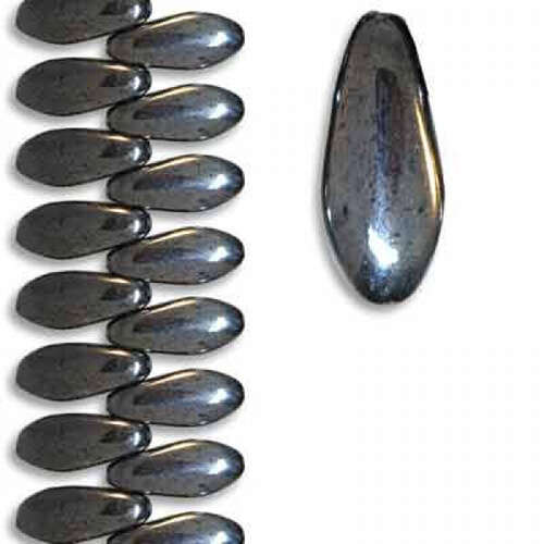 5mm x 12mm Side Drilled Dagger - Hematite - 23980/14400 - 54 Bead Strand