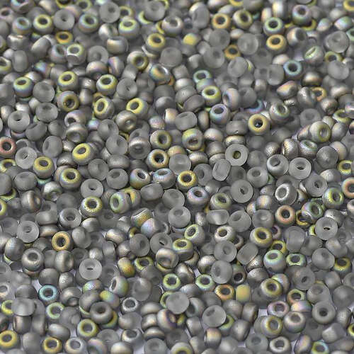 Miyuki 8/0 Rocaille Bead - 4557 - Crystal Vitrail Matted (00030-28171)