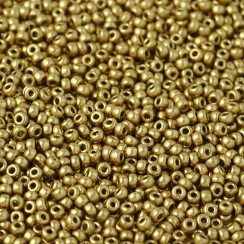 Miyuki 8/0 Rocaille Bead - 8MCC-4588 - Aztec Gold (01710) - 18gm Tube