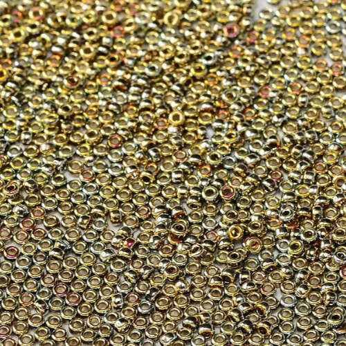 Miyuki 8/0 Rocaille Bead - 8MCC-55075 - Black California Sun (23980-27101) - 18gm Tube