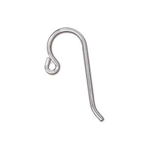 French Hook with small loop - Sterling Silver