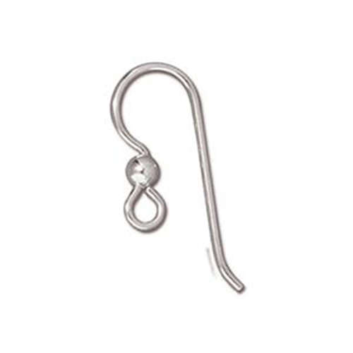 French Hook with 3mm Ball - Sterling Silver