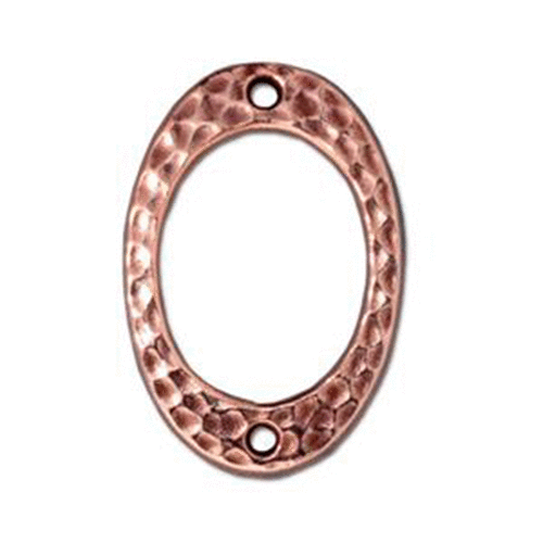 Hammertone Drilled Oval Link