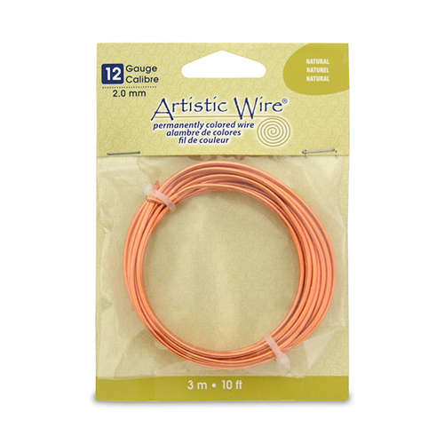 Natural - 12 Gauge (2.1 mm) - 10 ft (3.1 m) - AWB-12-10-10FT