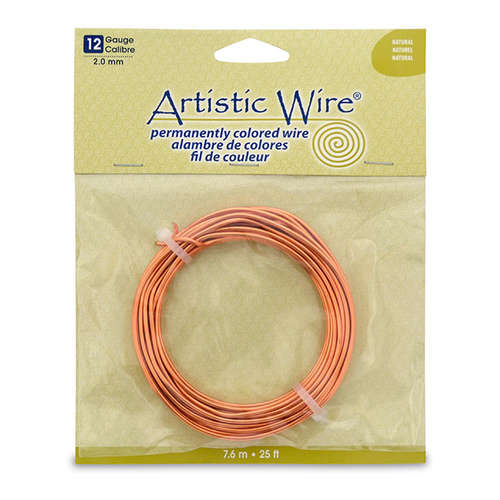 Natural - 12 Gauge (2.1 mm) - 25 ft (7.6 m) - AWB-12-10-25FT
