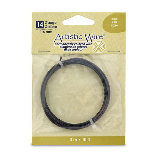 Black - 14 Gauge (1.6 mm) - 10 ft (3.1 m) - AWB-14-02-10FT